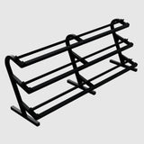 TROY VTX TDR-3 3-Tier Rail Dumbbell Rack w/o Saddles - TDR-3