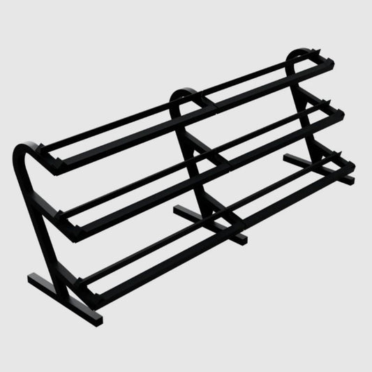 TROY VTX TDR-3 3-Tier Rail Dumbbell Rack w/o Saddles - TDR-3