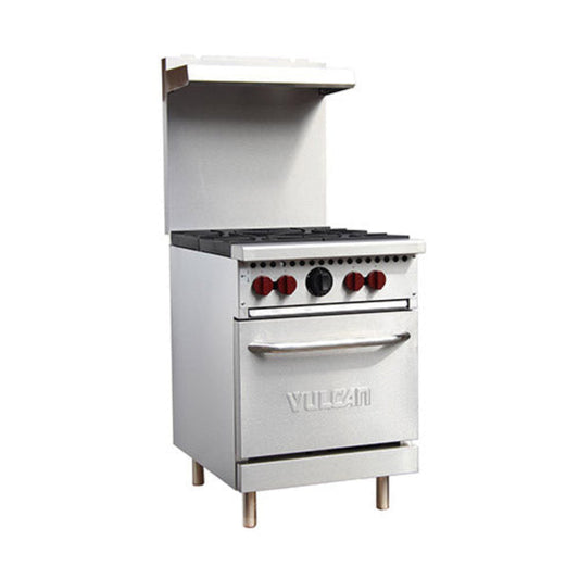 Vulcan SX24-4B 24" Natural Gas 4-Burner Range With Standard Oven - 143,000 BTU - SX24-4B NG