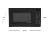 SHARP  1.5 cu. ft. 900W Sharp Matte Black Carousel Convection Microwave Oven - SMC1585BB-KT