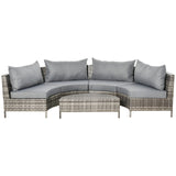 Outsunny 5 Piece Outdoor Patio Furniture Set - 860-081V01GY