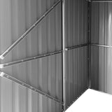 Outsunny 11' x 6' x 6' Steel Garden Storage Shed - 845-680GY
