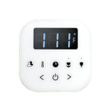 Mr. Steam- AirTempo Steam Shower Control - White / Satin Brass -  AIRTWH-SB