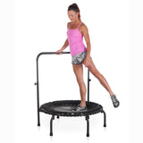 JumpSport 250 Fitness Rebounder Mini Trampoline & Handle Bar Accessory, Black - 250098