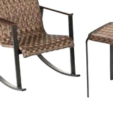 Four Seasons Courtyard Bayside 3 Piece All Weather Woven Wicker Chat Set, Brown - 396123