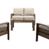 Four Seasons Courtyard Coral Bay 4 Piece Deep Seating Set with Cushioned Chairs - 396121