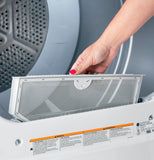 HOTPOINT 6.2 cu. ft. Capacity  Electric Dryer with Up To 120 ft. Venting and Shallow Depth - HTX26EASWWW-KT