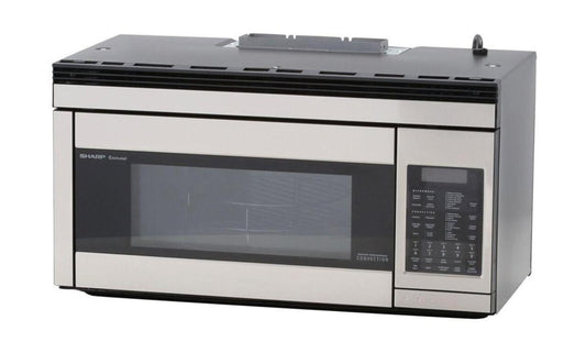 SHARP 1.1 cu. ft. 850W Sharp Stainless Steel Over-the-Range Convection Microwave Oven - R1874TY-KT