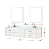 Castor 84" x 22" Double Bath Vanity - Backyard Provider
