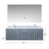 Geneva  60" x 22" Double Bath Vanity - Backyard Provider