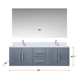 Geneva  60" x 22" Double Bath Vanity - Backyard Provider