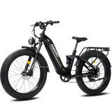 Big Bear eBikes FREESKY Wildcat Pro A-340 1000 w Ready to Ride Step Thru Ebike 4 Electric Fat Tire Mountain eBike - FREES|MOUNT|BLACK|0562
