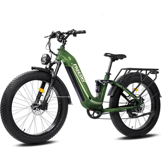 Big Bear eBikes FREESKY Wildcat Pro A-340 1000 w Ready to Ride Step Thru Ebike 4 Electric Fat Tire Mountain eBike - FREES|MOUNT|BLACK|0562