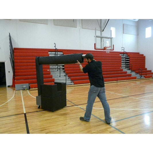 iDeal Bison QwikCourt Centerline Competition Portable Volleyball System - VB8200