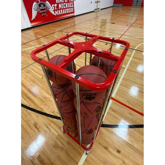 iDeal Bison SpaceSaver Lockable Vertical Ball Cart (16 Balls) - BA165V