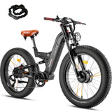 FREESKY Warrior M-530 1000 w Mountain Ebike 4 Fat Tire Electric Fat Tire Mountain eBike - FREES|MOUNT|BLACK|0107