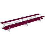 Bleacher - 15 ft. (2 Row - Double Foot Plank) - Tip & Roll (Powder Coated)