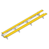 Bleacher - 21 ft. (2 Row - Single Foot Plank) - Tip & Roll - BLCH-221TRG