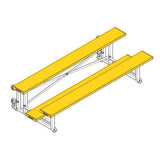 Bleacher - 7-1/2 ft. (2 Row - Single Foot Plank) - Tip & Roll