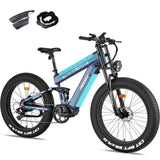FREESKY Alaska M-520 Pro 1000 w Mountain Ebike 4 Fat Tire Electric Fat Tire Mountain eBike - FREES|MOUNT|BLACK|0104