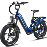 FREESKY Rocky 750 w Ready to Ride Step Thru Ebike 20x4 Electric Cargo eBike - FREES|CARGO|BLACK|0593