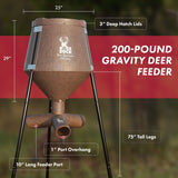 Boss Buck 200 Pound Gravity Fed Tripod Corn and Protein Pellet Feeder (2 Pack) - 216000