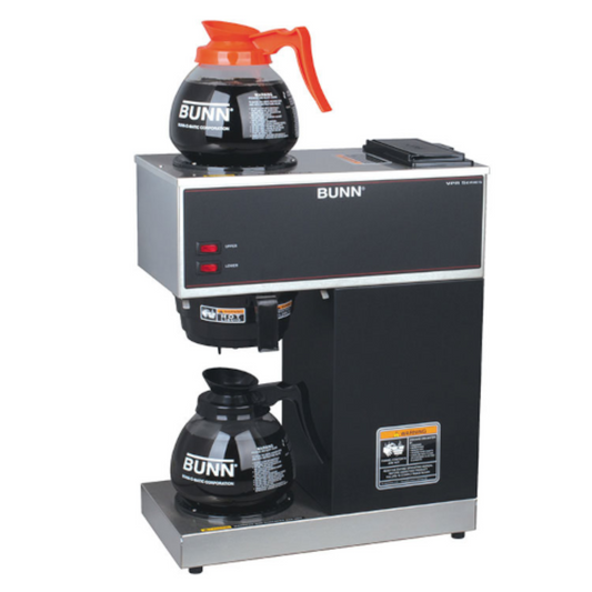 Bunn 33200.0015 VPR w/ 2 Glass Decanters 1 Upper & 1 Lower Warmer - BU332000015