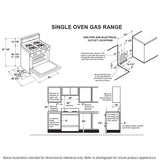 HOTPOINT  30" Free-Standing Standard Clean Gas Range - RGBS400DMWW-KT