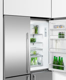 FISHER & PAYKEL RF203QDUVX1 Freestanding Quad Door Refrigerator Freezer, 36", 18.9 cu ft, Ice & Water - RF203QDUVX1-KT