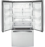 GE APPLIANCES GWE19JYLFS GE® ENERGY STAR® 18.6 Cu. Ft. Counter-Depth French-Door Refrigerator - GWE19JYLFS-KT