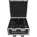 CHAUVET DJ Freedom Charge 8 Compact Par Light Fixture Charging Hard Road Case - 185454
