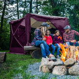 CLAM Quick-Set Pavilion 12.5 x 12.5 Ft Portable Outdoor Canopy Shelter, Plum - 321114