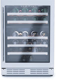 Elica -  Single Door, Dual Zone, Wine Cellar, 23 7/16" W x 22 7/16" D x 33-34" H, 4.8 cu/ft   - Undercounter Refrigerator | EWS52SS1