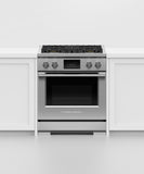FISHER & PAYKEL RDV3304N Dual Fuel Range, 30", 4 Burners, Self-cleaning - RDV3304N-KT
