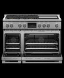 FISHER & PAYKEL RDV3485GDL Dual Fuel Range, 48", 5 Burners with Griddle, Self-cleaning, LPG - RDV3485GDL-KT