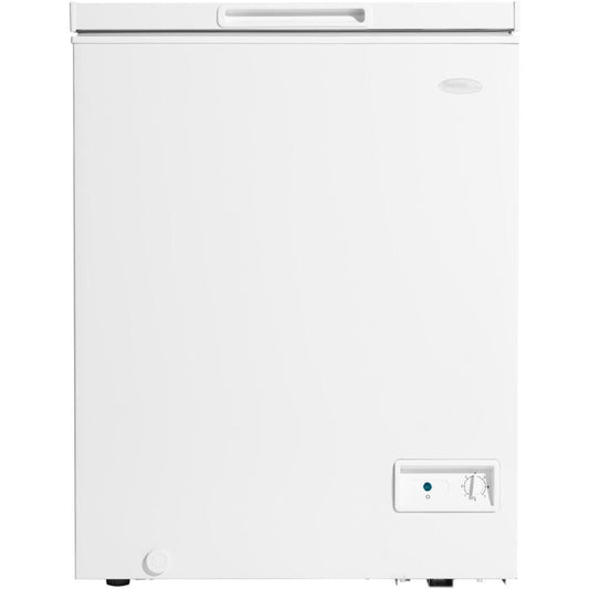 Danby - 5 Cuft Chest Freezer, 1 Basket, Up Front Temp Control - Chest - DCF050A6WM