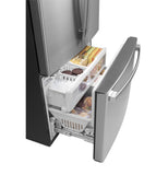GE APPLIANCES GWE23GYNFS GE® ENERGY STAR® 23.1 Cu. Ft. Counter-Depth Fingerprint Resistant French-Door Refrigerator - GWE23GYNFS-KT