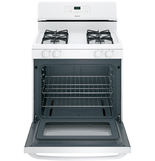 HOTPOINT  30" Free-Standing Standard Clean Gas Range - RGBS400DMWW-KT
