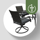 Four Seasons Courtyard Belmont 5 Piece All Weather Patio Furniture Dining Set -