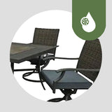 Four Seasons Courtyard Belmont 5 Piece All Weather Patio Furniture Dining Set -