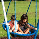 XDP Recreation All Star Playground Outdoor Swing Set, Rider, Super Disc & Slide - 125405