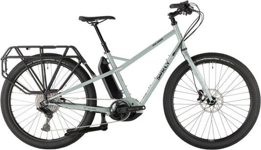 Surly Skid Loader Cargo Ebike - 27.5", Steel, Bathwater Gray - 210000056353