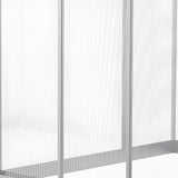 Outsunny 6' L x 6' W Walk-In Polycarbonate Winter Greenhouse - 845-243