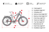 Young Electric E-Scout 750W Off-Road Ebike | 26’’ Fat Tire All-terrain Electric Bike | Up to 60 Miles, 28 MPH - 12803010BLK
