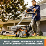 Worx WG753 Cordless 40V Nitro Self-Propelled 21" Lawn Mower - WG753