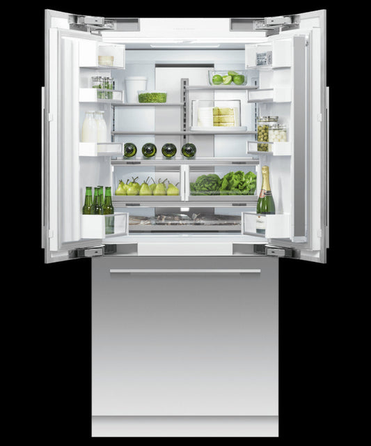 FISHER & PAYKEL RS36A80U1N Integrated French Door Refrigerator Freezer, 36", Ice & Water - RS36A80U1N-KT