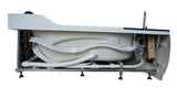 EagoUSA EAGO AM113ETL-L 5.5 ft Left Corner Acrylic White Whirlpool Bathtub for Two - AM113ETL-L