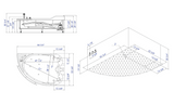 EagoUSA EAGO AM113ETL-L 5.5 ft Left Corner Acrylic White Whirlpool Bathtub for Two - AM113ETL-L