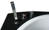 EagoUSA EAGO AM113ETL-R 5.5 ft Right Corner Acrylic White Whirlpool Bathtub for Two - AM113ETL-R