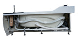 EagoUSA EAGO AM113ETL-R 5.5 ft Right Corner Acrylic White Whirlpool Bathtub for Two - AM113ETL-R